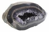 Purple Amethyst Geode with Polished Face - Uruguay #233610-1